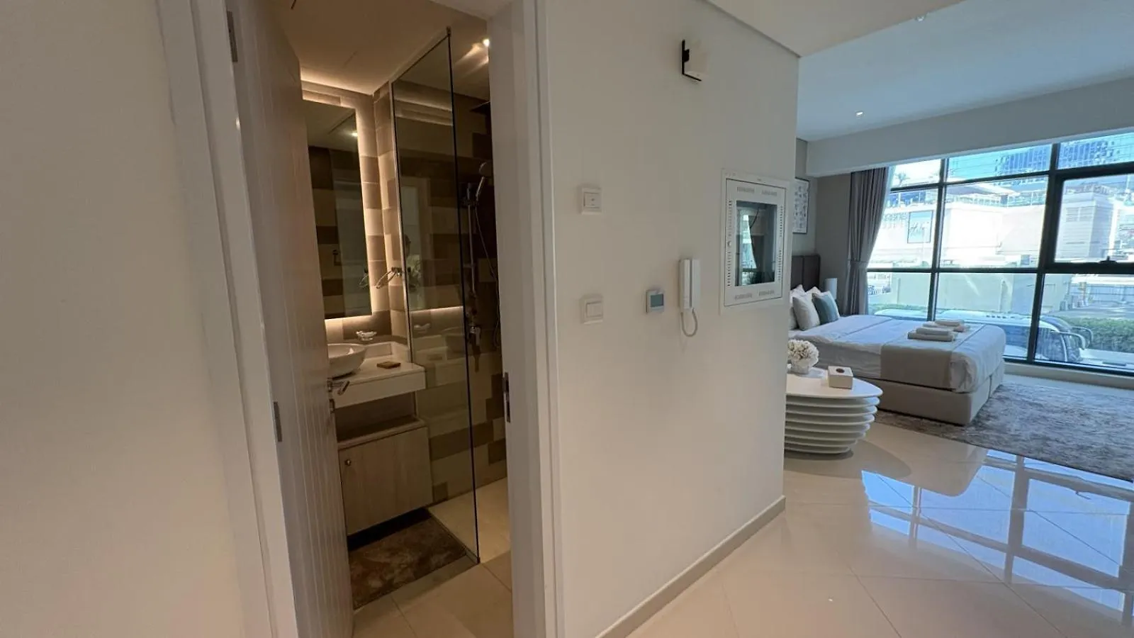 Apartmán Seven Palm Studio A Sophisticated Retreat In The Heart Of Palm Jumeirah Dubaj